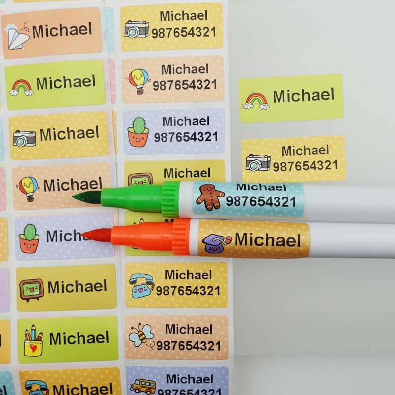 Customize Name Stickers